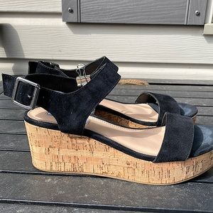 Steve Madden Cork 3 inch Wedge Heels - Women’s Size 8 Sandals